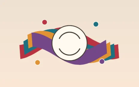 Ilustración abstracta sobre identidad hispana y latina con formas de colores que se entrelazan