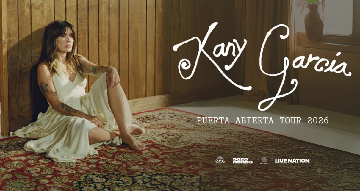 Kany García en una imagen promocional de la gira Puerta Abierta Tour 2026