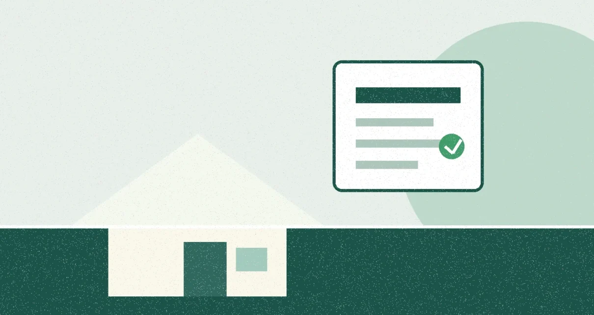 Ilustración de una casa y una factura de servicios públicos en Los Ángeles