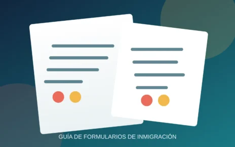 Documentos ilustrados que representan los formularios de inmigración I-539 e I-765