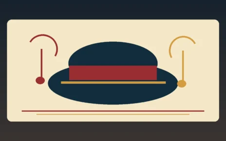 Ilustración editorial de un sombrero de mariachi y notas musicales